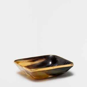 Handmade Two-Tone Polished Buffalo Horn Bowl Eco-Friendly Classic Party <b>Dinnerware</b> for Water Fruit Salad Soup - Product Image 5