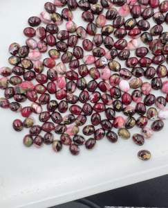 Alta calidad Natural rojo rosa Dalia turquesa suelta corte ovalado cabujón piedra preciosa para la fabricación de joyas gemas al por mayor - Product Image 2