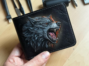 Portefeuille à deux volets pour hommes de style vintage de qualité supérieure fabriqué à la main en inde fermeture à pression vente chaude produit artisanal en cuir véritable de qualité supérieure - Product Image 3