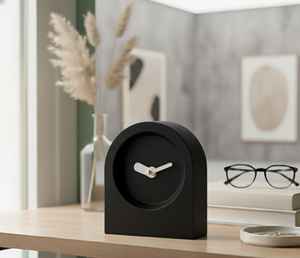 The <b>CRAFT</b> EXIM Luxury Natural Marble Quartz Art Deco <b>Desk</b> Clock Premium Handcrafted Decor for Home Office - Product Image 1