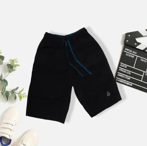 Novedad de verano, pantalones cortos deportivos de algodón de alta calidad, 70% algodón, 30% poliéster, cintura media, patrón sólido, cintura elástica peinada ecológica - Product Image 1