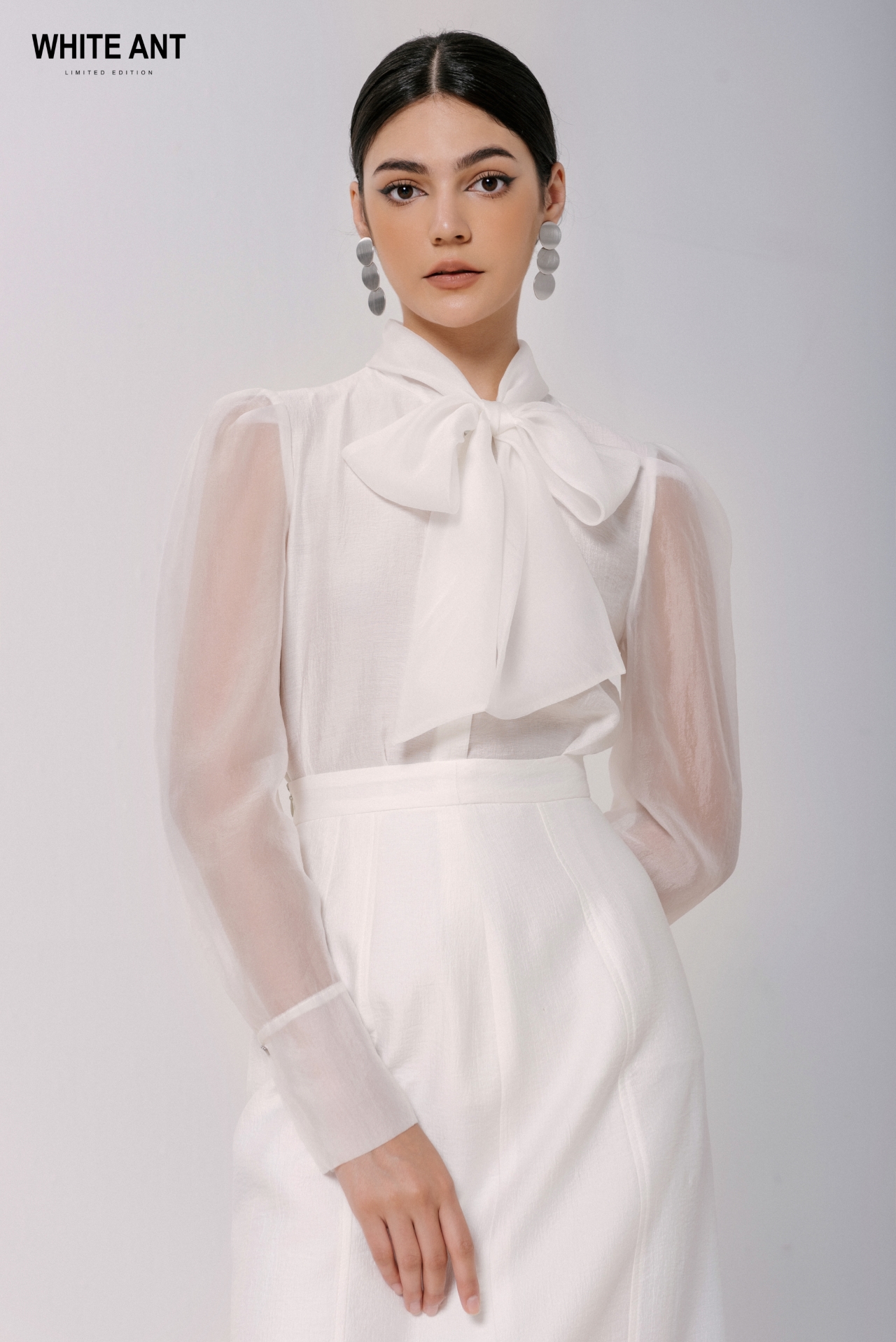 ladies white dress blouse Riecok Girls White Dress Shirt Lapel Collared Solid Button up Blouse Long Sleeve Lightweight Basic Dress Tops, Kids Unisex, Size: 9T