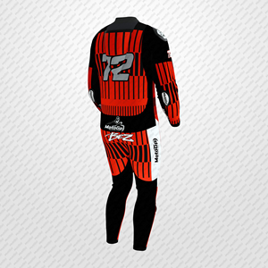 Marco bezzecchi ชุดแข่งมอเตอร์ไซค์หนัง1ชิ้นหนังวัว/จิงโจ้มอเตอร์ไซค์แทร็ค/ขี่มอเตอร์ไซค์จัมพ์สูท/ทราเจสำหรับไบค์ - Product Image 3