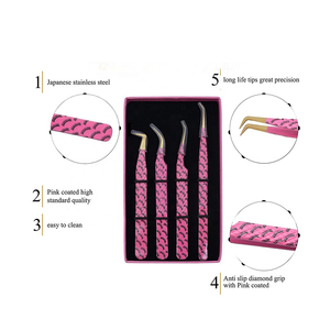 Las mejores pinzas de extensión de pestañas profesionales con puntas de fibra para un agarre perfecto a las pestañas, nunca se desliza, incluso las pestañas de 0,03mm, curva de 75 grados - Product Image 4