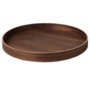 ACACIA-Bandeja de servicio redonda personalizada, bandeja de velas laqueada sólida para cocina, hogar, hotel, restaurante, catering, grado doméstico - Product Image 1