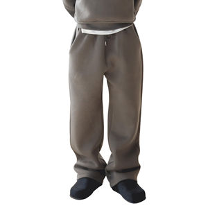 2024 New Arrival Custom Heavyweight 500 Gsm Straight Wide Leg Sweatpants Oversized <b>Loose</b> <b>Jogger</b> Stacked Pants for <b>Men</b> - Product Image 5