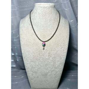 Collar George Rios Dahlia de Plata de Ley con Diseño Floral de Algodón de Azúcar y Engaste de Bisel - Product Image 3