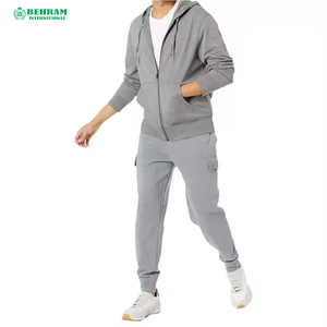 Wholesale <b>Black</b> Winter Cardigan Zipper Hoodie High Quality Hoodie Man Sweater Regular <b>Fleece</b>/French Terry Breathable Quick-Dry - Product Image 6