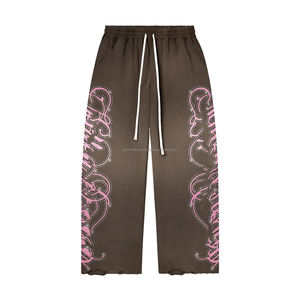 Pantalones Deportivos de Invierno para Mujer, Cintura Media, Ajustados, Rectos, de Felpa Gruesa de 360 g/m², Color Gris, con Logotipo Personalizado - Product Image 4