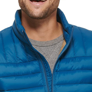 Veste matelassée à manches longues pour homme, col montant, impression de logo personnalisé, pour la saison hivernale, inspirée des styles de joueurs, nouvel arrivage - Product Image 5