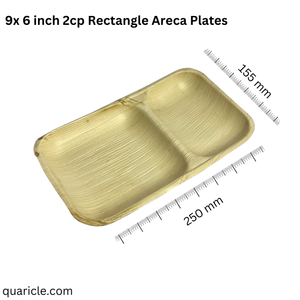 Vajilla y platos cuadrados desechables de hoja de palma y bambú Areca semiautomatizados con cuchara incluida para fiestas - Product Image 4