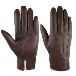 Gants en cuir personnalisés de haute qualité, gants tactiles d'hiver pour l'extérieur avec détection des aiguilles, respirants et écologiques - Product Image 1