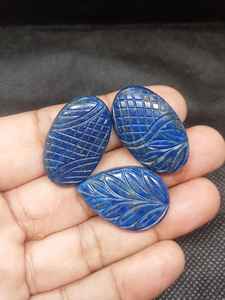 Handcrafted Natural <b>Lapis</b> <b>Lazuli</b> Cabochon Loose Gemstone for Jewelry Making - Product Image 3