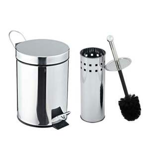 Porte-brosse de toilette en métal design pour accessoires de salle de bain à domicile, améliorant l'apparence propre avec un aspect moderne et élégant - Product Image 1