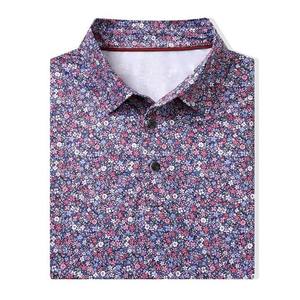 2025 logotipo personalizado de nuevo diseño de lujo de alta calidad 80% poliéster 20% Spandex gráfico impreso de gran tamaño Golf Polo camisetas hombres - Product Image 4