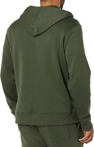 Vente en gros de vêtements d'hiver pour hommes nouveau style léger sweat à capuche bouffant avec logo personnalisé Offre Spéciale en tissu polaire à motif solide taille XS - Product Image 5