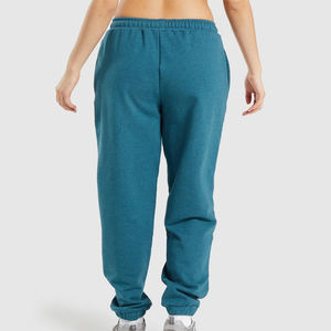 Customized Logo Breathable Soft High Waist Straight Casual <b>Wide</b> <b>Leg</b> <b>Jogger</b> Sweatpants Formal Woolen Flat Front Mid Waist Design - Product Image 2