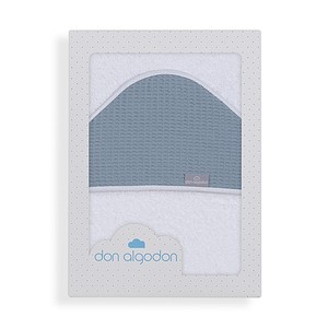 Mod. Serviette de bain en tissu éponge 100% coton ASTRID 100x100 Blanc/Pétrole 400 GSM pour usage domestique, tissée, couleur unie - Product Image 1