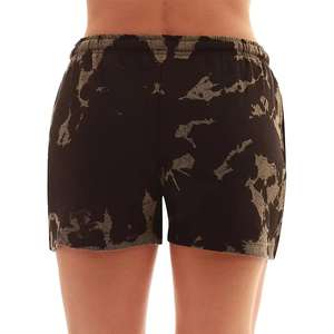 Shorts en coton décontractés pour femmes de qualité supérieure fermeture à la taille élastique taille confortable tissu polyester français solide personnalisable - Product Image 1