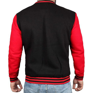 Blouson coupe-vent d'hiver OEM blouson aviateur en cuir à manches longues de qualité supérieure avec fermeture à glissière complète pour hommes veste universitaire personnalisée de baseball - Product Image 3