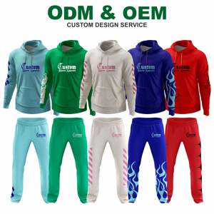 Conjunto Deportivo de Invierno para Hombre, Sudadera con Capucha y Pantalones Jogger, Peso Pesado, Calidad Premium, Talla Personalizada, Sublimación, Directo de Fábrica - Product Image 4