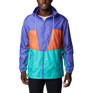 Chaqueta cortavientos de nailon personalizada OEM con cremallera, impermeable, ligera, para hombre, para correr al aire libre, chaqueta impermeable con capucha de nailon - Product Image 1