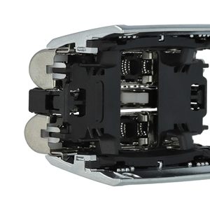 Tête de rechange pour rasoir électrique argenté, accessoire à double/triple lame, interface en allemand, pour le corps et le visage - Product Image 3