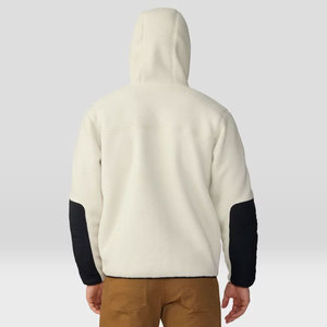 Usine directe de haute qualité personnalisé couleur laine polaire sweat à capuche hommes à la mode nouveau style sweat - Product Image 2