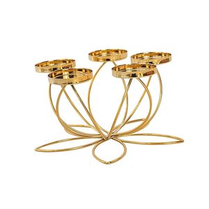 Portavelas de metal decorativo, candelabro de hierro hecho a mano para mesa de comedor, boda - Product Image 3