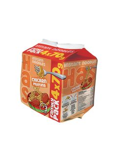 HAS Fried Instant Noodles Chicken Flavour <b>Wheat</b> Flour Family <b>Pack</b> 280g 18% Fat 3-Minute Quick Cook 12 Months Shelf Life HALAL - Product Image 1
