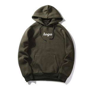 Sweats à capuche thermiques en coton vierge épais pour hommes Logo de broderie personnalisé pour hommes sweats à capuche thermiques surdimensionnés en éponge française unisexe épais - Product Image 3