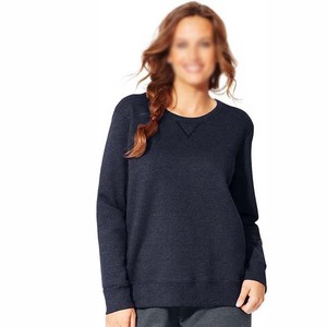 Venta al por mayor Vintage Heavyweight Fleece cuello redondo sudaderas de invierno de las mujeres de talla grande transpirable sudaderas de gran tamaño para la venta - Product Image 5