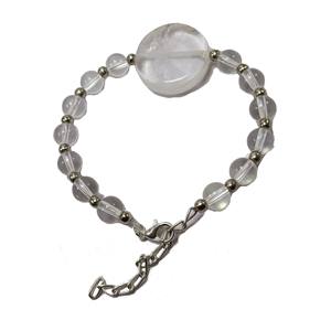 Bracelet chaud perles de cristal clair Bracelet en pierre cristal pierre précieuse bijoux de mode hommes et femmes cadeau énergie méditation grossiste - Product Image 3