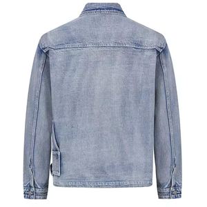 Chaqueta vaquera para hombre Everyday Fit con tono azul Botón de diseño inteligente Frente Tela duradera Acabado elegante y oferta de bajo precio - Product Image 5