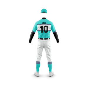 Uniforme de baseball pour hommes personnalisable OEM, dernier design, taille adulte, tenue d'équipe, best-seller, uniformes de couleur unie - Product Image 3