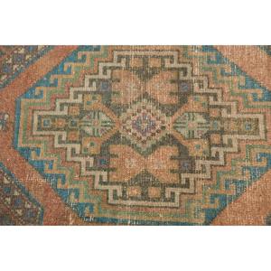 1.7x3.3 ft Turkish Rug, Vintage Rug, <b>Brown</b> Striped <b>Wool</b> Rug - Product Image 5