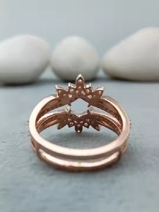 แหวนเพชรโมอิสสีทอง14K/18K สำหรับงานแต่งงานแหวนเงินสเตอร์ลิงอินเทรนด์สร้างความพึงพอใจให้กับ100% 925 - Product Image 4