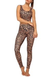 Ensemble de yoga pour femmes, taille haute, uni, léger, personnalisé, vêtements de sport de fitness, séchage rapide, respirant, grande taille - Product Image 1