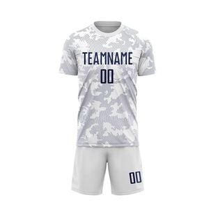 Uniforme de Fútbol Personalizado para Equipos de Verano |   Conjunto de Pantalones Cortos Deportivos OEM ODM, 100% Poliéster, Secado Rápido, Ligeros - Product Image 2