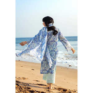 Conjunto de 3 Piezas DN-52043, Traje de Tela con Bordado Schiffli y Estampado, con Elegante Dupatta con Detalles, Conjunto Premium 3 en 1 - Product Image 5