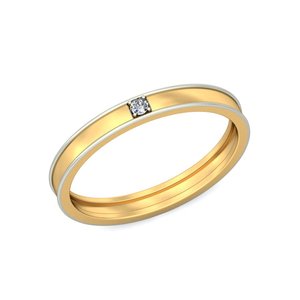 Ishi แหวนเพชร18K สำหรับผู้ชาย - Product Image 1