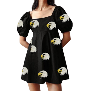 Vestido de Verano 2026 de Moda, Hecho a Mano con Lentejuelas, para Mujer, de Algodón Glaseado, para Eventos Deportivos, Informal y Personalizable - Product Image 3