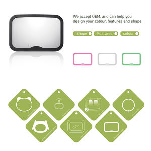 Rétroviseur de voiture HD incassable rotatif à 360 ° pour bébé avec logo personnalisé Rétroviseur d'observation pour bébé pour la commodité des parents - Product Image 2