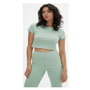 Top corto informal de alta calidad para mujer, atractivo, talla grande, mejor precio, fabricante indio, técnica de lavado enzimático para uso en verano - Product Image 1