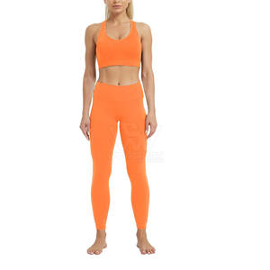 Factory Made Design Your Own Elastic Waist <b>Yoga</b> Leggings Solid Color New Arrival <b>Women</b> <b>Yoga</b> <b>Pants</b> - Product Image 5