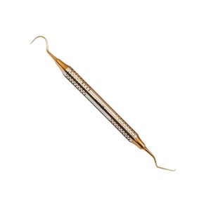 Sonda Exploradora Dental Manual Premium con Mango Hueco, Color Dorado, Acero Inoxidable de Precisión, Instrumento de Diagnóstico Ergonómico Oral - Product Image 2