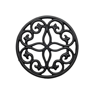 Golden Finished Round Shape Aluminum Trivet Heat Resistant <b>Pan</b> & Hotpot Protecting Trivet for Dining Table Heat Damage - Product Image 1