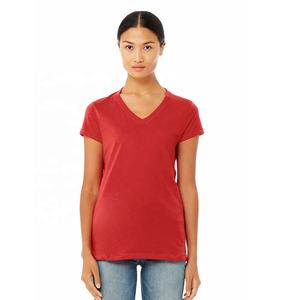 Bella + Canvas Ladies Relaxed Jersey Camiseta de manga corta con cuello en V Camiseta transpirable Unisex Triblend Camiseta de manga corta con cuello en V - Product Image 3