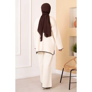 Traje Hijab de punto cosido Pastor Crudo - Product Image 2