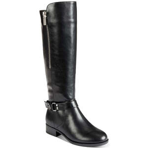 Stivali da equitazione da donna Winnie con cinturino, colore nero, taglia 6.5 M, Comfort Feature - Product Image 1